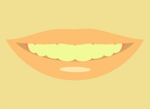 黄ばみがある歯